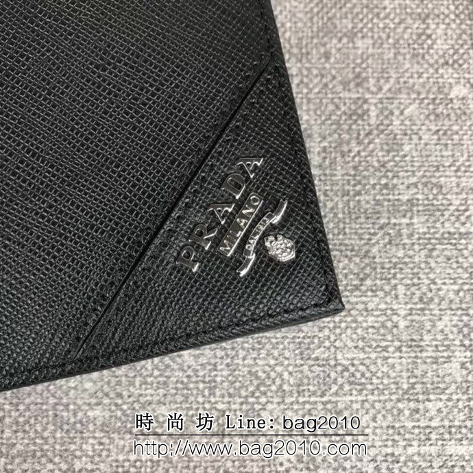 PRADA普拉達 官網同步 經典款 男士短款錢夾 2M0738 DD1556